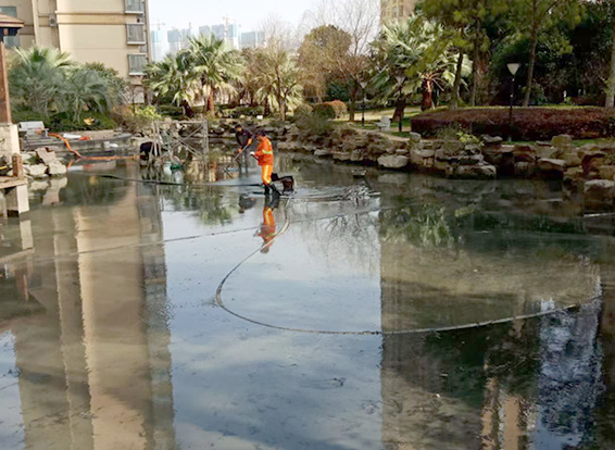 洛阳景观池淤泥清理